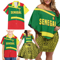 Senegal Family Matching Off Shoulder Short Dress and Hawaiian Shirt with Flamingo Design and Rooted in Culture Slogan - Wonder Print Shop