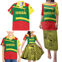 Senegal Family Matching Puletasi and Hawaiian Shirt with Flamingo Design and Rooted in Culture Slogan - Wonder Print Shop
