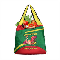 Senegal Grocery Bag with Flamingo Design and Rooted in Culture Slogan - Wonder Print Shop