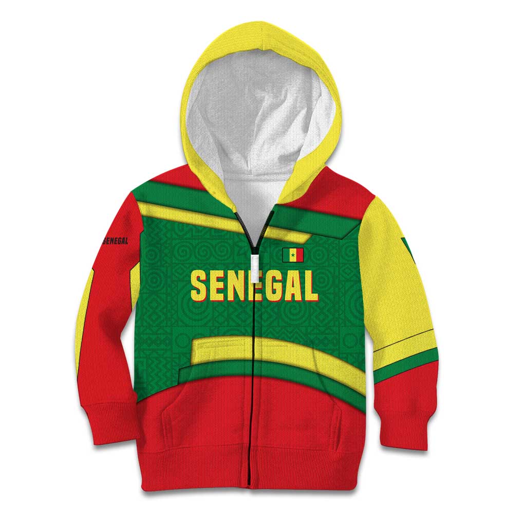 Senegal Kid Hoodie with Flamingo Design and Rooted in Culture Slogan - Wonder Print Shop