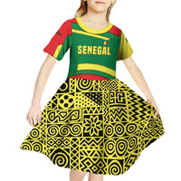 Senegal Kid Short Sleeve Dress with Flamingo Design and Rooted in Culture Slogan - Wonder Print Shop