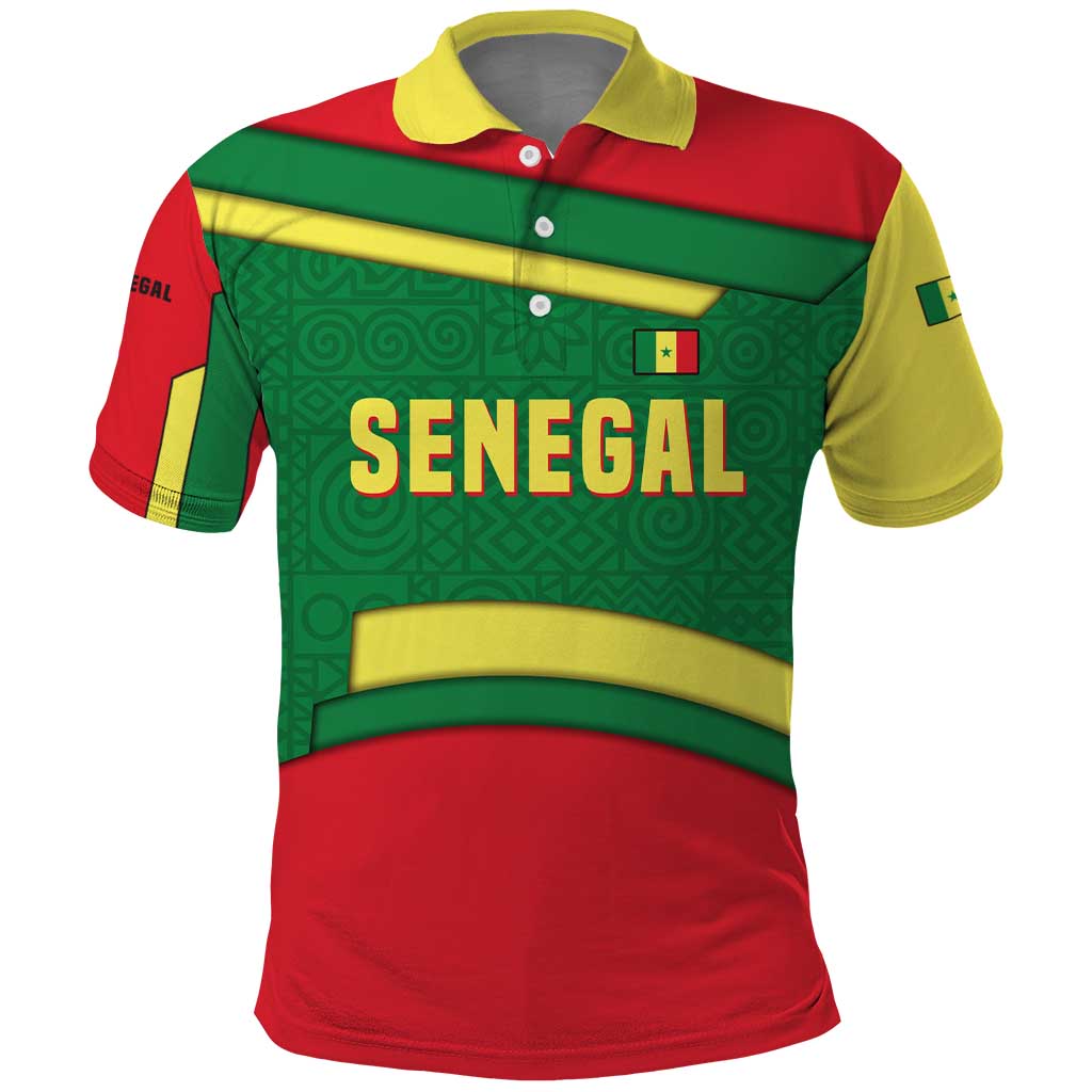 Senegal Polo Shirt with Flamingo Design and Rooted in Culture Slogan - Wonder Print Shop