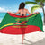 Senegal Sarong with Flamingo Design and Rooted in Culture Slogan - Wonder Print Shop
