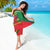 Senegal Sarong with Flamingo Design and Rooted in Culture Slogan - Wonder Print Shop