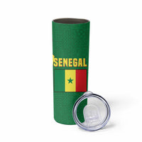 Senegal Skinny Tumbler with Flamingo Design and Rooted in Culture Slogan - Wonder Print Shop
