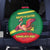 Senegal Spare Tire Cover with Flamingo Design and Rooted in Culture Slogan - Wonder Print Shop