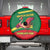 Senegal Spare Tire Cover with Flamingo Design and Rooted in Culture Slogan - Wonder Print Shop
