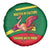 Senegal Spare Tire Cover with Flamingo Design and Rooted in Culture Slogan - Wonder Print Shop