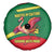 Senegal Spare Tire Cover with Flamingo Design and Rooted in Culture Slogan - Wonder Print Shop