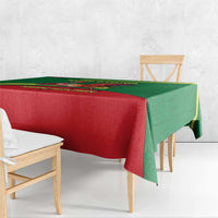 Senegal Tablecloth with Flamingo Design and Rooted in Culture Slogan - Wonder Print Shop