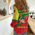 Senegal Women Casual Shirt with Flamingo Design and Rooted in Culture Slogan - Wonder Print Shop