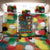 Senegal Back Car Seat Cover with Colorful Wildlife Graffiti and Nature Rises Roars Design - Wonder Print Shop