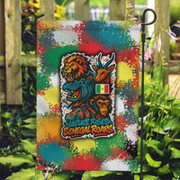 Senegal Garden Flag with Colorful Wildlife Graffiti and Nature Rises Roars Design - Wonder Print Shop