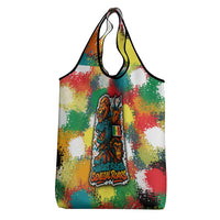 Senegal Grocery Bag with Colorful Wildlife Graffiti and Nature Rises Roars Design - Wonder Print Shop