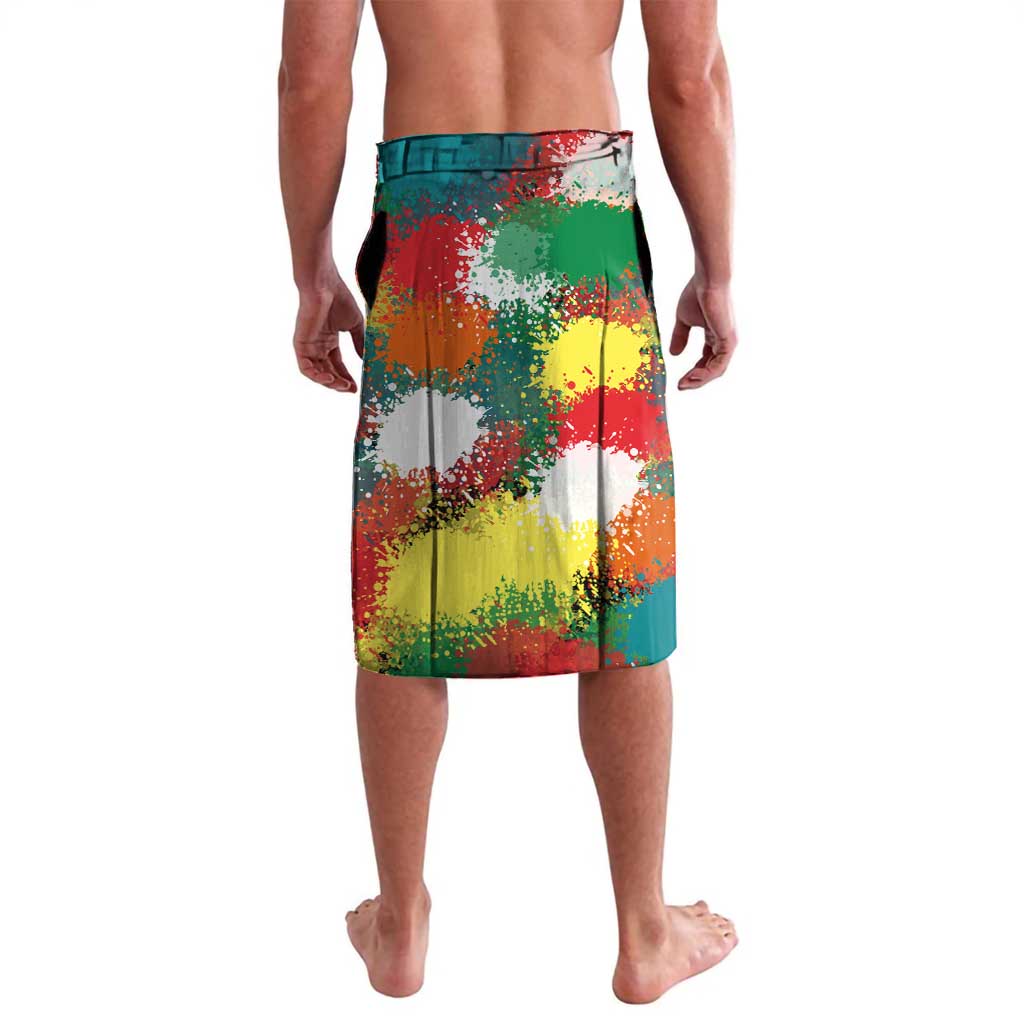 Senegal Lavalava with Colorful Wildlife Graffiti and Nature Rises Roars Design - Wonder Print Shop