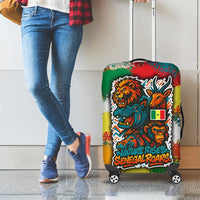 Senegal Luggage Cover with Colorful Wildlife Graffiti and Nature Rises Roars Design - Wonder Print Shop