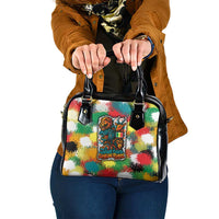 Senegal Shoulder Handbag with Colorful Wildlife Graffiti and Nature Rises Roars Design - Wonder Print Shop