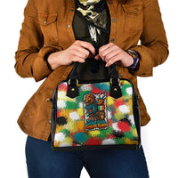 Senegal Shoulder Handbag with Colorful Wildlife Graffiti and Nature Rises Roars Design - Wonder Print Shop