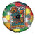 Senegal Spare Tire Cover with Colorful Wildlife Graffiti and Nature Rises Roars Design - Wonder Print Shop