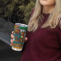 Senegal Tumbler Cup with Colorful Wildlife Graffiti and Nature Rises Roars Design - Wonder Print Shop