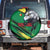 Senegal Spare Tire Cover with Bold Eagle Graphic and Brushstroke Flag Colors Design - Wonder Print Shop