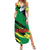 Senegal Summer Maxi Dress with Bold Eagle Graphic and Brushstroke Flag Colors Design - Wonder Print Shop