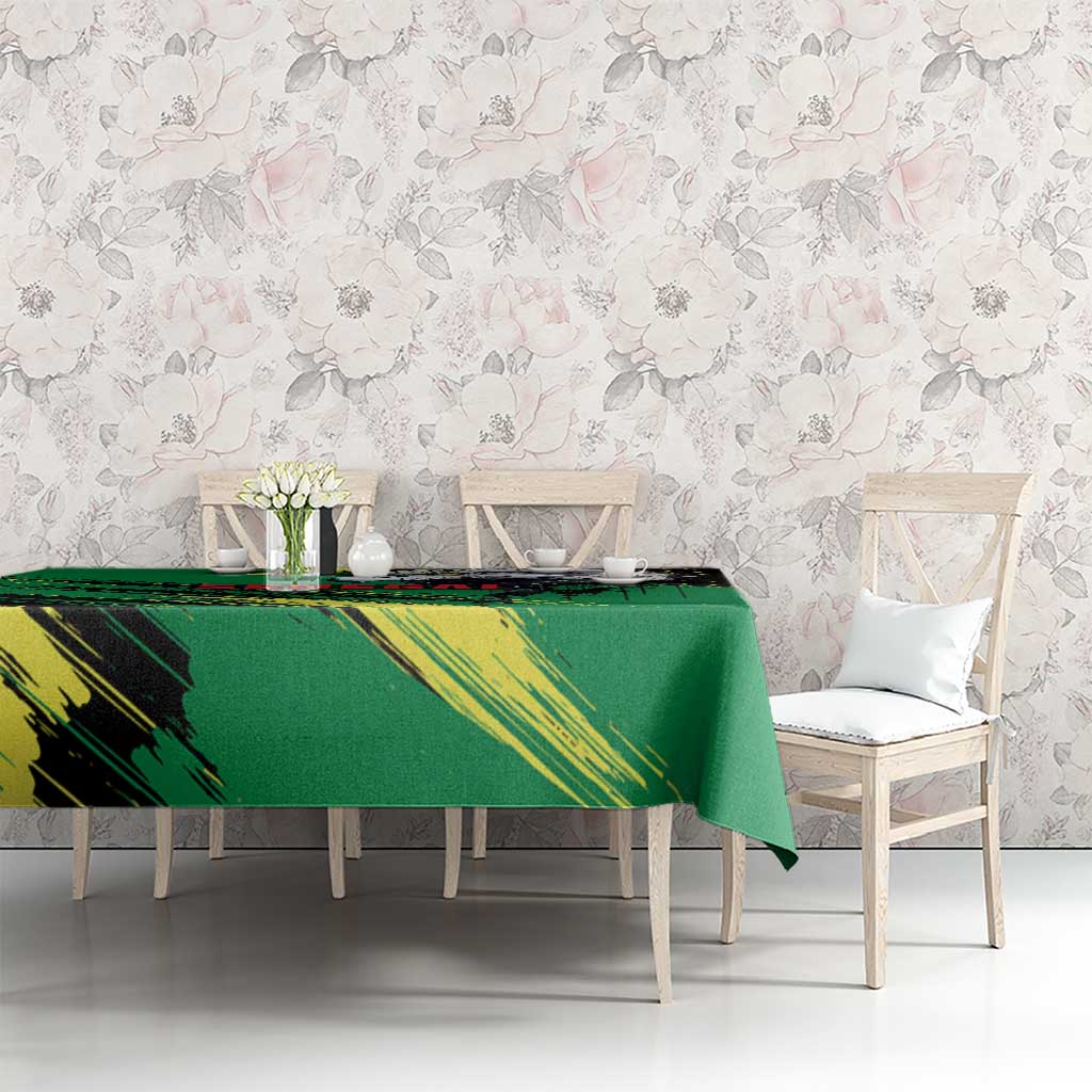 Senegal Tablecloth with Bold Eagle Graphic and Brushstroke Flag Colors Design - Wonder Print Shop
