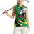 Senegal Women Sleeveless Polo Shirt with Bold Eagle Graphic and Brushstroke Flag Colors Design - Wonder Print Shop