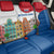 Netherlands Amsterdam Back Car Seat Cover with Colorful Canal Houses and National Flag Design - Wonder Print Shop