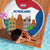 Netherlands Amsterdam Beach Blanket with Colorful Canal Houses and National Flag Design - Wonder Print Shop