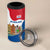 Netherlands Amsterdam 4 in 1 Can Cooler Tumbler with Colorful Canal Houses and National Flag Design - Wonder Print Shop
