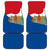 Netherlands Amsterdam Car Mats with Colorful Canal Houses and National Flag Design - Wonder Print Shop