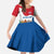 Netherlands Amsterdam Kid Short Sleeve Dress with Colorful Canal Houses and National Flag Design - Wonder Print Shop