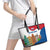Netherlands Amsterdam Leather Tote Bag with Colorful Canal Houses and National Flag Design - Wonder Print Shop