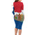 Netherlands Amsterdam Long Sleeve Bodycon Dress with Colorful Canal Houses and National Flag Design - Wonder Print Shop