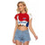Netherlands Amsterdam Raglan Cropped T Shirt with Colorful Canal Houses and National Flag Design - Wonder Print Shop