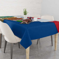 Netherlands Amsterdam Tablecloth with Colorful Canal Houses and National Flag Design - Wonder Print Shop