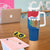 Netherlands Amsterdam Tumbler With Handle with Colorful Canal Houses and National Flag Design - Wonder Print Shop