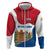 Netherlands Amsterdam Zip Hoodie with Colorful Canal Houses and National Flag Design - Wonder Print Shop