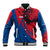 Netherlands Baseball Jacket with Lion Graphic and Dutch Flag in Red and Blue Design - Wonder Print Shop
