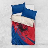 Netherlands Bedding Set with Lion Graphic and Dutch Flag in Red and Blue Design - Wonder Print Shop