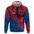 Netherlands Hoodie with Lion Graphic and Dutch Flag in Red and Blue Design - Wonder Print Shop