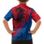Netherlands Kid Hawaiian Shirt with Lion Graphic and Dutch Flag in Red and Blue Design - Wonder Print Shop