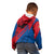 Netherlands Kid Hoodie with Lion Graphic and Dutch Flag in Red and Blue Design - Wonder Print Shop