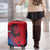 Netherlands Luggage Cover with Lion Graphic and Dutch Flag in Red and Blue Design - Wonder Print Shop