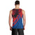 Netherlands Men Tank Top with Lion Graphic and Dutch Flag in Red and Blue Design - Wonder Print Shop