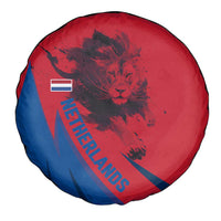 Netherlands Spare Tire Cover with Lion Graphic and Dutch Flag in Red and Blue Design - Wonder Print Shop