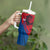 Netherlands Tumbler With Handle with Lion Graphic and Dutch Flag in Red and Blue Design - Wonder Print Shop