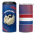 Netherlands 4 in 1 Can Cooler Tumbler with Swan Couple Graphic and Dutch Flag in Gradient Red and Blue Design - Wonder Print Shop