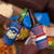Netherlands 4 in 1 Can Cooler Tumbler with Swan Couple Graphic and Dutch Flag in Gradient Red and Blue Design - Wonder Print Shop